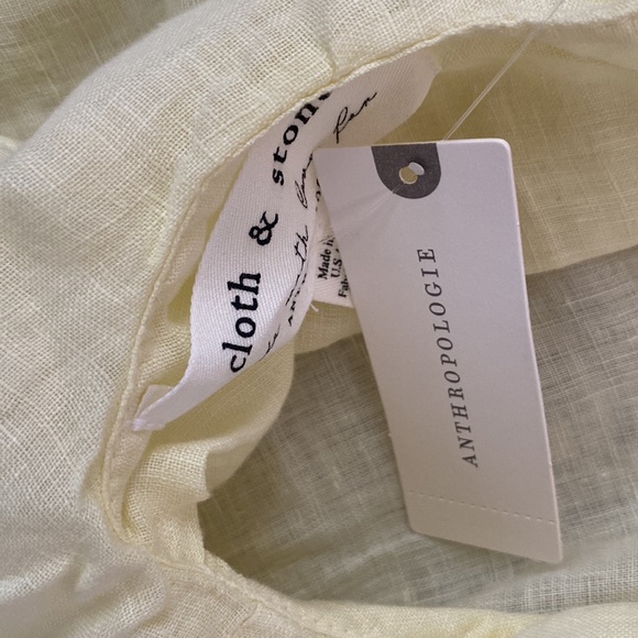 Anthropologie Cloth & Stone linen peplum tank NWT - Picture 7 of 7